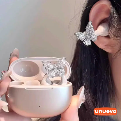 mariposa auricular clip hebilla colección diamante - 2025